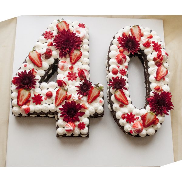 کیک تولد عدد 40